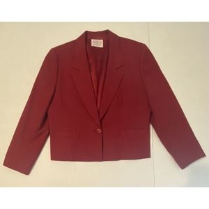 Vintage Pendleton-16P Blazer 100% Wool Res One Button Jacket